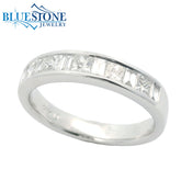14K White Gold Diamond Ring- Size 7